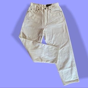 Vintage 80s/90s Eddie Bauer White Mom Jeans 10